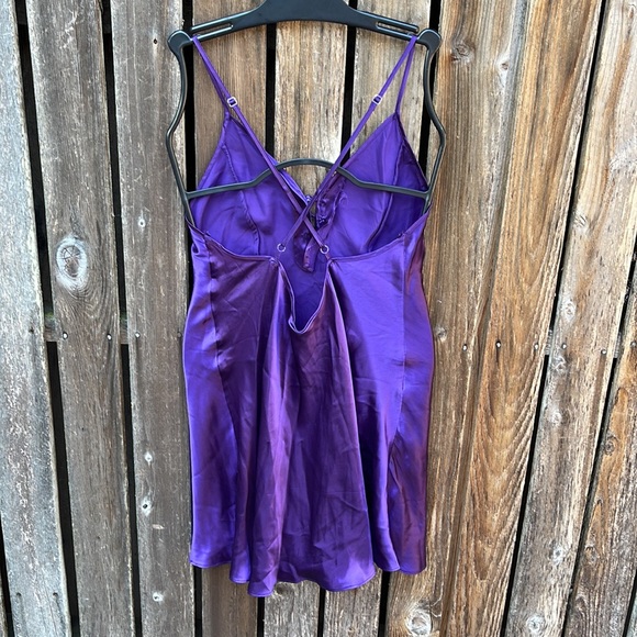 Vintage Victoria’s Secret Silk Lingerie Purple M - Picture 5 of 7